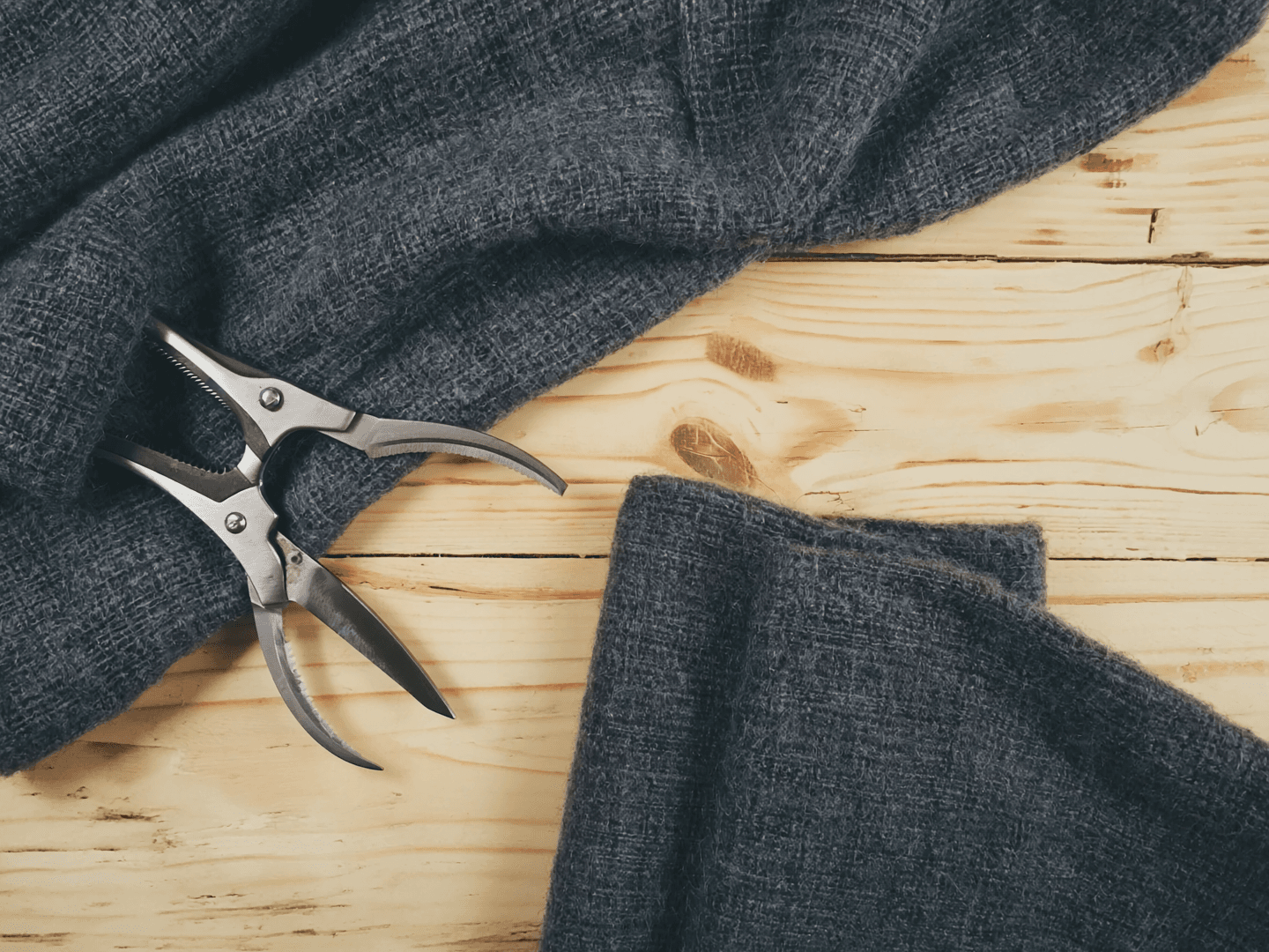 Shears on the table