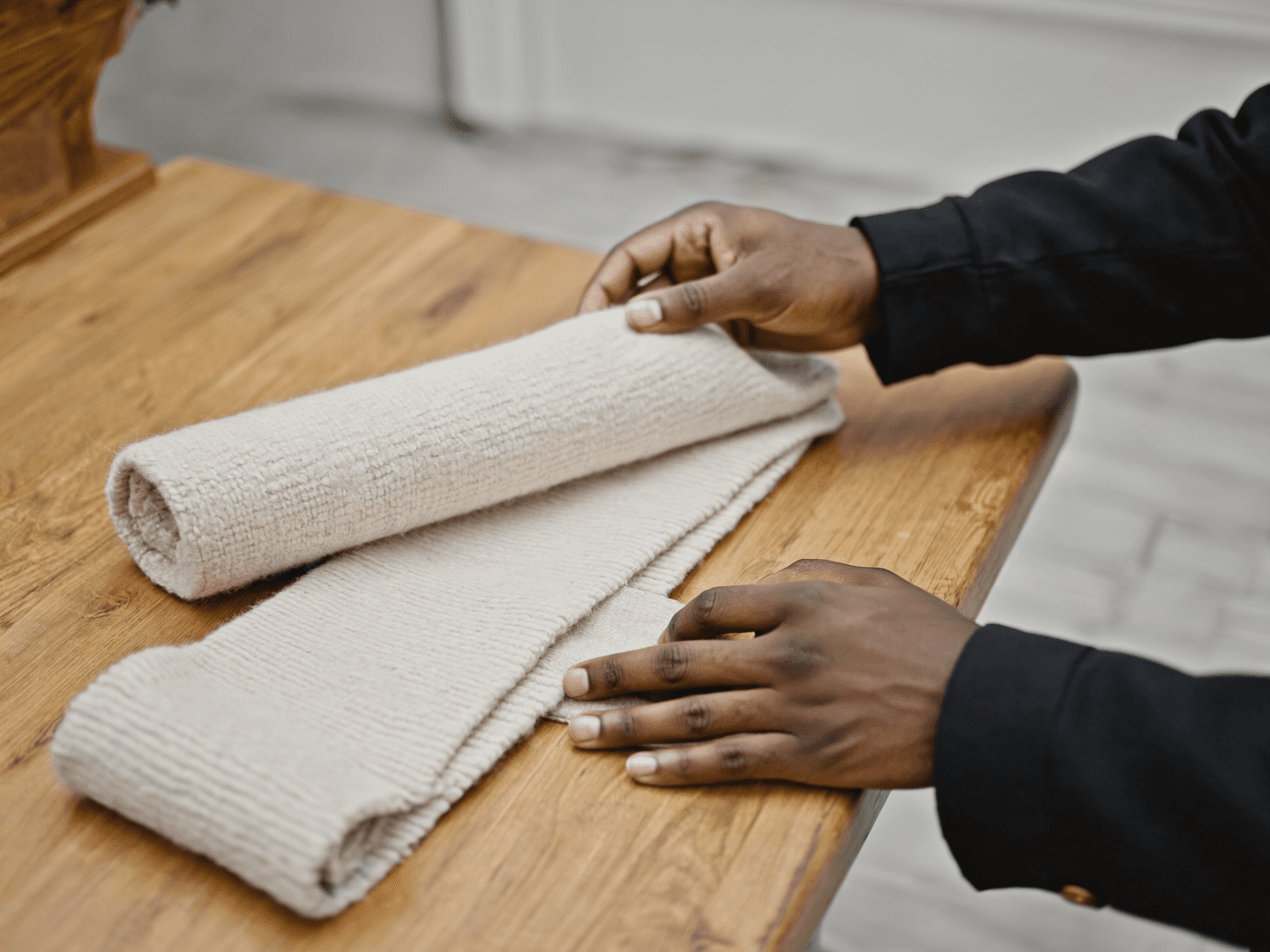 Cloth in the hand