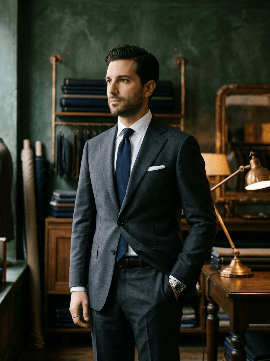Best man in coordinated formalwear